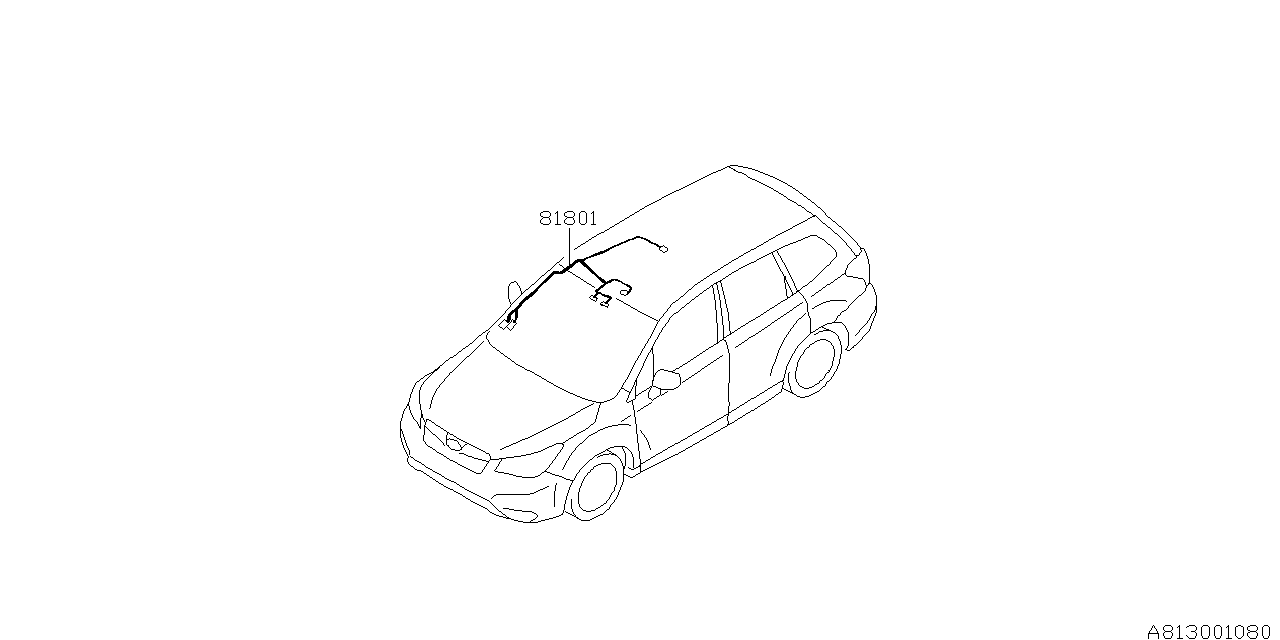 Subaru 81801SG250 Cord Roof Right