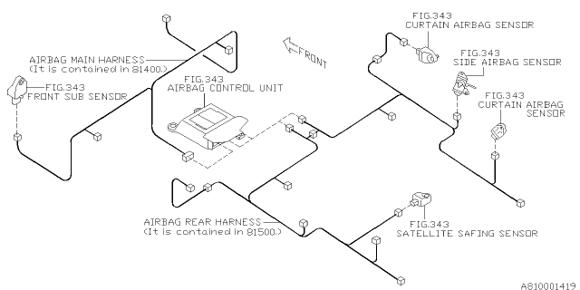2013 Subaru XV Crosstrek Wiring Harness - Main Diagram 1