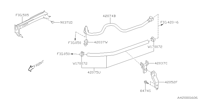 2013 Subaru XV Crosstrek Fuel Piping Diagram 1