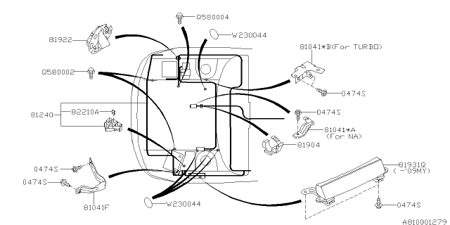 2010 Subaru Forester Wiring Harness Front Usa Diagram for 81202SC200