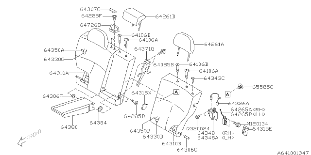 2012 Subaru Forester Rear Seat Diagram 2