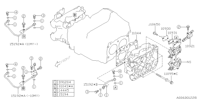 2013 Subaru Forester Cylinder Head Diagram 3