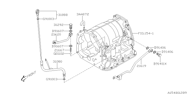 2013 Subaru Forester Automatic Transmission Case Diagram 1