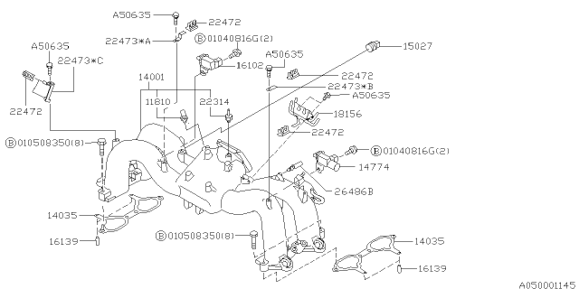 1998 Subaru Forester Intake Manifold Diagram 3