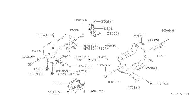 2001 Subaru Forester Cylinder Block Diagram 2