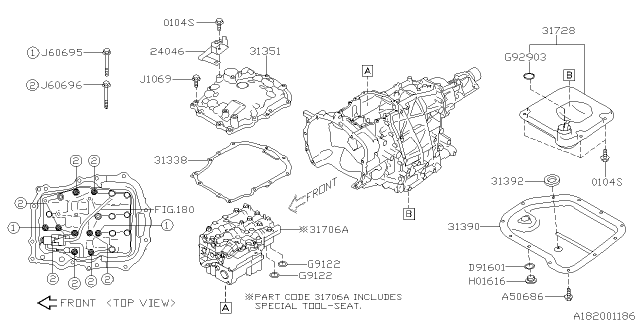 2012 Subaru Impreza Control Valve Diagram