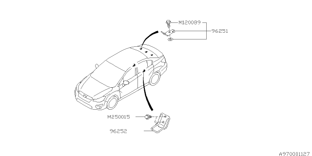 2012 Subaru Impreza Tool Kit & Jack Diagram 1