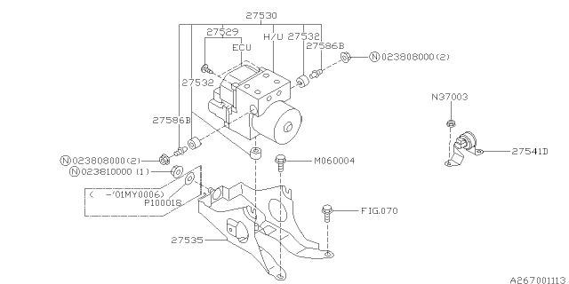 2001 Subaru Outback Antilock Brake System Diagram 2