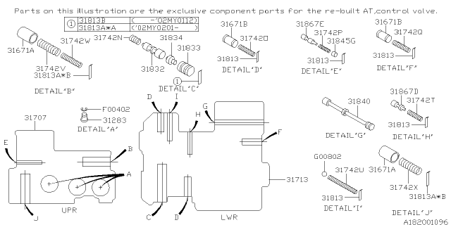 2001 Subaru Outback Control Valve Diagram 6