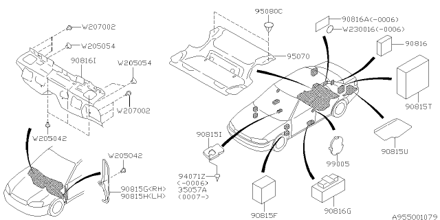 2001 Subaru Outback Floor Insulator Diagram 1