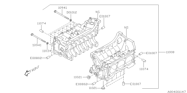 2009 Subaru Legacy Cylinder Block Diagram 2