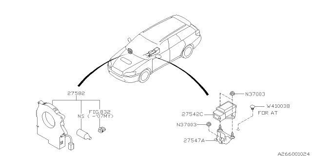 2009 Subaru Legacy V.D.C.System Diagram 1