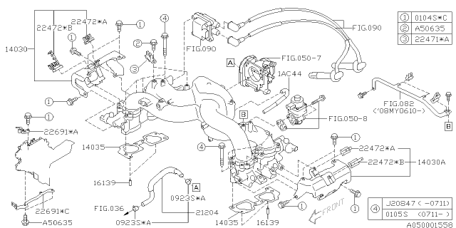 2009 Subaru Legacy Intake Manifold Diagram 10