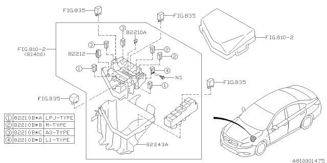 2016 Subaru Outback Wiring Harness - Main Diagram 5