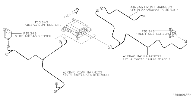 2006 Subaru Forester Wiring Harness - Main Diagram 1