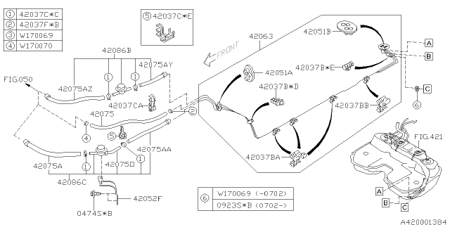 2005 Subaru Forester Fuel Piping Diagram 6