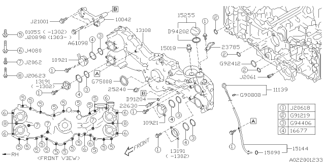2013 Subaru Legacy Sensor Assembly-Temp Diagram for 22630AA17A