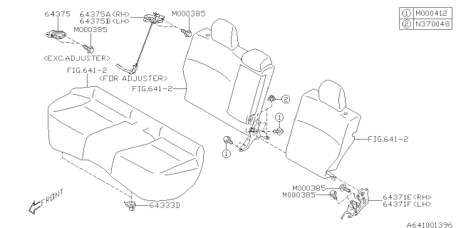 2014 Subaru Forester Rear Seat Diagram 2