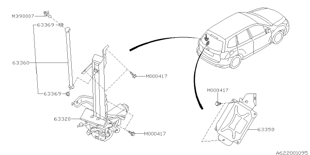 2015 Subaru Forester Back Door Parts Diagram 3