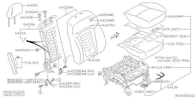 2018 Subaru Forester Front Seat Diagram 2