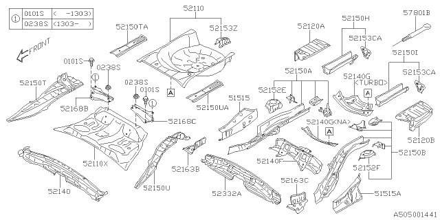 2016 Subaru Forester Body Panel Diagram 3
