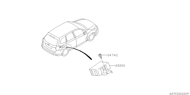 2014 Subaru Forester TPMS Unit Diagram
