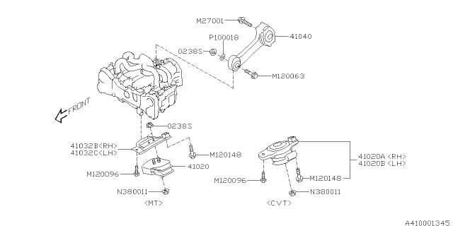 2017 Subaru Forester Engine Mounting Diagram 1