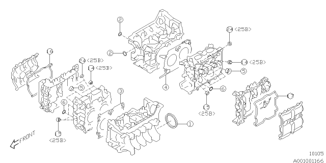 2018 Subaru Forester Engine Assembly Diagram 2