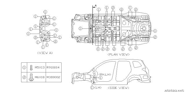 2016 Subaru Forester Body Panel Diagram 8