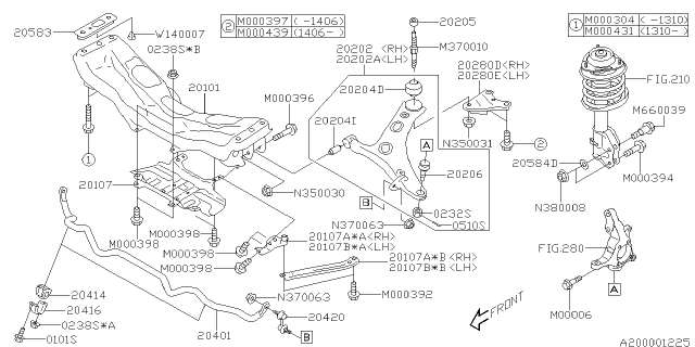 2017 Subaru Forester Front Suspension Diagram 3
