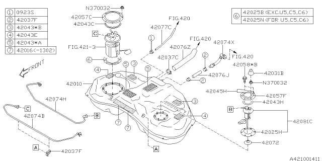2014 Subaru Forester Fuel Tank Diagram 3