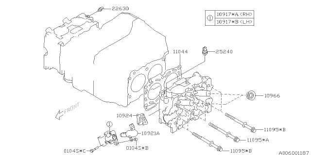 2007 Subaru Impreza STI Cylinder Head Diagram 4