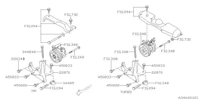 2007 Subaru Impreza STI Power Steering System Diagram 1