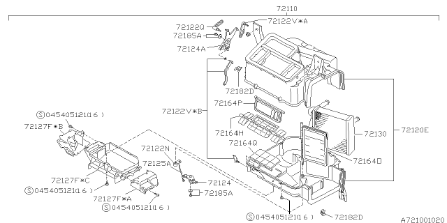1994 Subaru Impreza Heater Unit Diagram