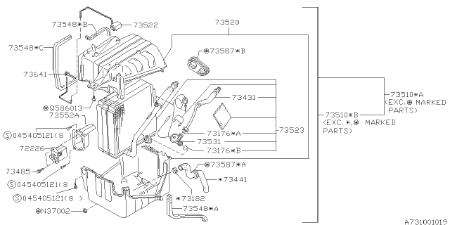 1994 Subaru Impreza Cooling Unit Diagram 2