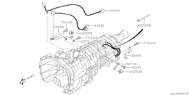 2017 Subaru WRX STI Transmission Harness Diagram 2