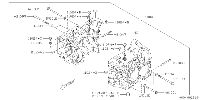 2017 Subaru WRX STI Cylinder Block Diagram 2