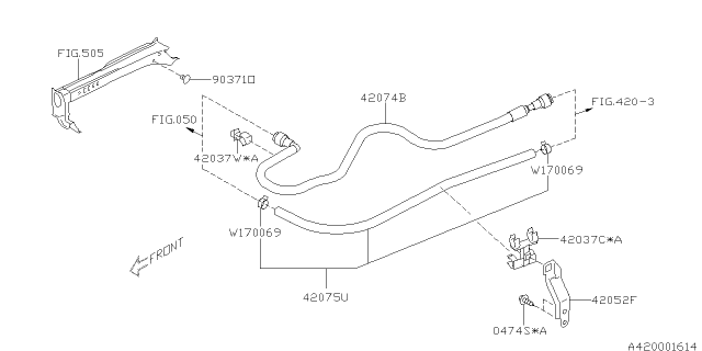 2017 Subaru WRX STI Fuel Piping Diagram 4