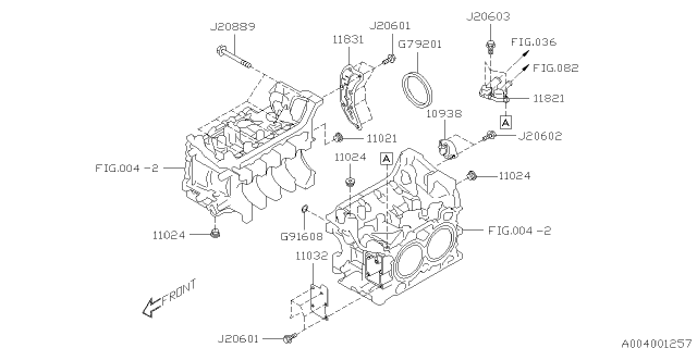 2017 Subaru WRX STI Cylinder Block Diagram 3