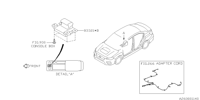 2017 Subaru WRX STI Parking Brake System Diagram 1