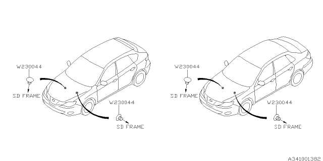 2013 Subaru Impreza WRX Steering Column Diagram 1