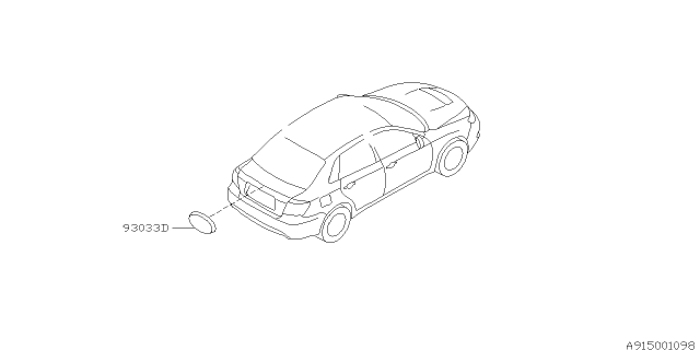 2013 Subaru Impreza WRX Molding Diagram 3