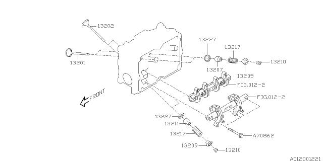 2013 Subaru Impreza WRX Valve Mechanism Diagram 2