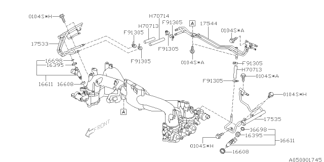 2013 Subaru Impreza WRX Intake Manifold Diagram 5
