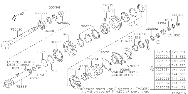 2008 Subaru Impreza STI Washer Diagram for 803518020