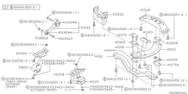 1996 Subaru Legacy Engine Mounting Diagram 3
