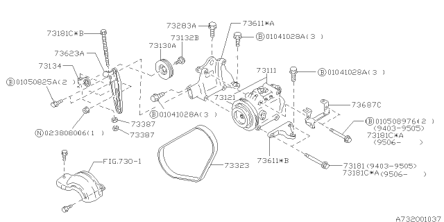 1996 Subaru Legacy Compressor Diagram 2
