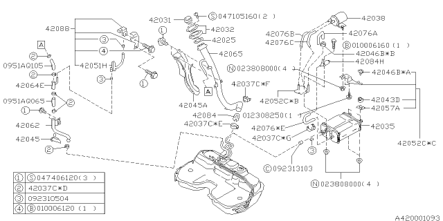 1996 Subaru Legacy Fuel Piping Diagram 6