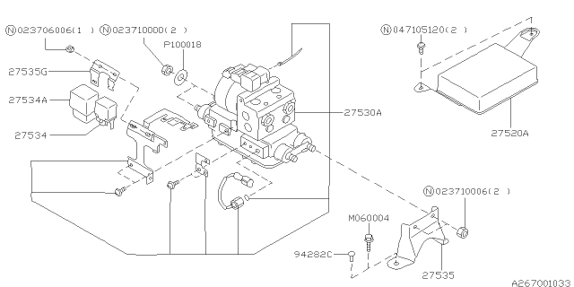 1996 Subaru Legacy Antilock Brake System Diagram 3
