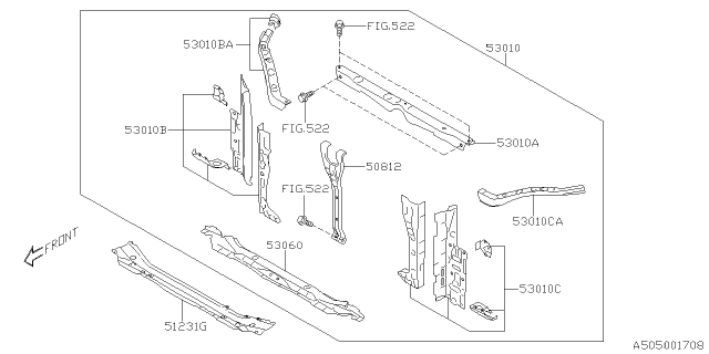 2021 Subaru Forester Body Panel Diagram 7